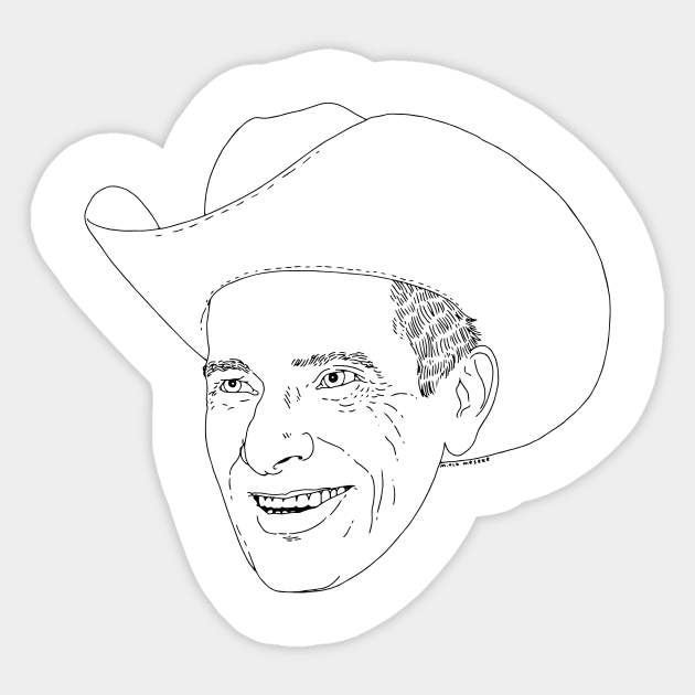 Ernest Tubb Sticker by TheCosmicTradingPost